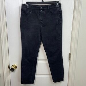 Curve Appeal black denim sculpt high rise skinny cotton stretch jeans pants 12